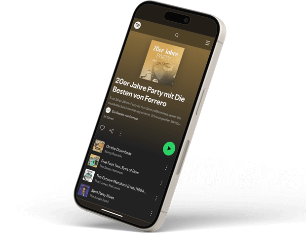 Mobile mit Playlist