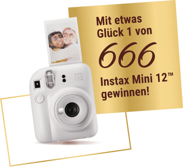 Mit etwas Glück 1 von 666 Instax Mini 12™ gewinnen!
