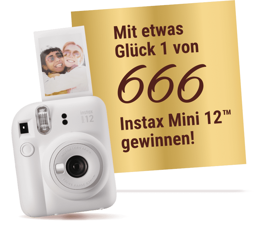 Mit etwas Glück 1 von 666 Instax Mini 12™ gewinnen!